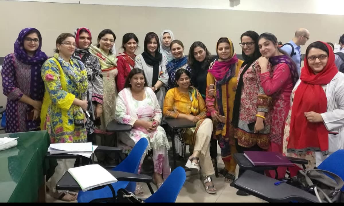 Students in a learning session